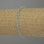 Aquamarine Bracelet, faceted round beads, diameter 4mm+-, length 18cm+- stretch