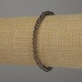 Smoky Quartz Bracelet, smooth round beads, diameter 4mm+-, length 18cm stretch