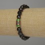 Garnet Faceted Bead Bracelet, diameter 8mm+/-, length 18cm stretch