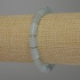 Aquamarine Faceted Cylinder Bracelet, diameter 9-11x7mm+-, length 18cm stretch