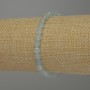 Aquamarine Bracelet, faceted round beads, diameter 5mm+/-, length 18cm stretch