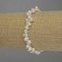 River Pearl Oval Bracelet, diameter 6-8x5mm+-, length 18cm (stretch)