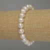 Bracelet Freshwater Pearls, 9×8mm diameter ±, length 18cm (stretch)