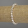 Freshwater Pearl Bracelet, 7x6.5mm+/- Diameter, 18cm (Stretch)