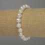 Freshwater Pearl Bracelet, diameter 9x8mm+/-, length 18cm (stretch)