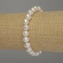 Freshwater Pearl Bracelet, diameter 9x8mm+/-, length 18cm (stretch)