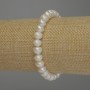 Freshwater Pearl Bracelet, diameter 8x7mm+/-, length 18cm (stretch)
