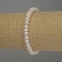 Freshwater Pearl Bracelet, diameter 7x5.5mm+/-, length 18cm (stretch)