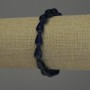 Tinted Quartz Bracelet, drop 12x8mm+/-, length 18cm+/- stretch