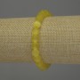 Yellow Cat's Eye Bracelet, smooth round beads, 8mm+/- diameter, 18cm+/- stretch