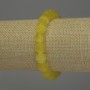 Yellow Cat's Eye Bracelet, smooth bead, diameter 10mm+/-, length 18cm+/- stretch