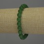 Bracelet Chrysoprase, smooth bead, diameter 8mm+-, length 18cm stretch