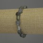 Labradorite Bracelet, tumbled beads, diameter 9x8mm+/-, length 18cm stretch