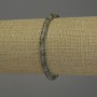 Labradorite Rondelle Bracelet, diameter 4x2mm+-, length 18cm stretch