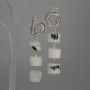 Adularia Rondelle Earrings, diameter 10×7 mm ±, length 50 mm ±