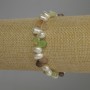 Agate Drop Bracelet, diameter 8x6mm+- River Pearls Oval 8x6mm+-, length 18cm stretch