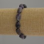 Amethyst Bracelet, tumbled beads, diameter 14x9mm+/-, length 18cm+/- stretch