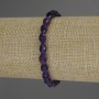 Amethyst Bracelet, Faceted Rice Beads, Diameter 8x5mm+/-, Length 18cm, Stretch