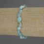 Larimar Bracelet, Tumbled, Diameter 8x6mm+-, Length 18cm+- Stretch