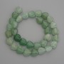 Natural Stone Jade Heart Beads, Diameter 12x12mm+/-, Length 38cm+/- on Fishing Line