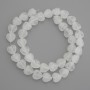 Clear Quartz Heart Beads, Diameter 10x10mm+-, Length 38cm+- on Fishing Line