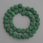 Malachite Heart Beads, Diameter 10x10mm+- on Fishing Line, Length 37cm+
