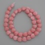 Tourmaline Heart Beads, 10×10mm dia. on thread, 37cm chain