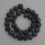 Synthetic Stone Aventurine Blue Sand Heart Beads, Diameter 12x12mm+/-, on Fishing Line, Length 36cm+