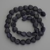 Synthetic Stone Aventurine Blue Sand Heart Beads, Diameter 10x10mm+- on Fishing Line, Length 39cm+