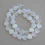 Moonstone Beads Heart, diameter 12x12mm+/-, on a thread, length 37cm+