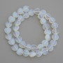 Moonstone Heart Beads, Diameter 10x10mm+- on Fishing Line, Length 37cm+