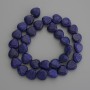 Lapis Lazuli Heart Beads 12x12mm+/- on Fishing Line, Length 37cm+