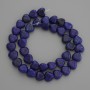 Lapis Lazuli Heart Beads 10x10mm+/- on Fishing Line, Length 38cm+