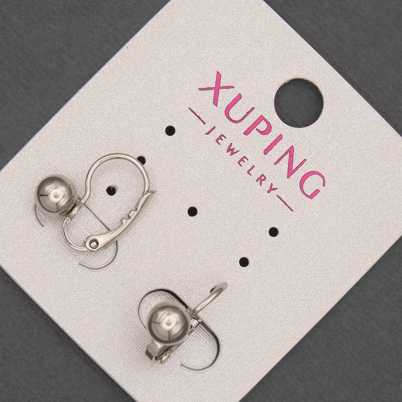 Xuping Earrings 6x15mm Rhodium