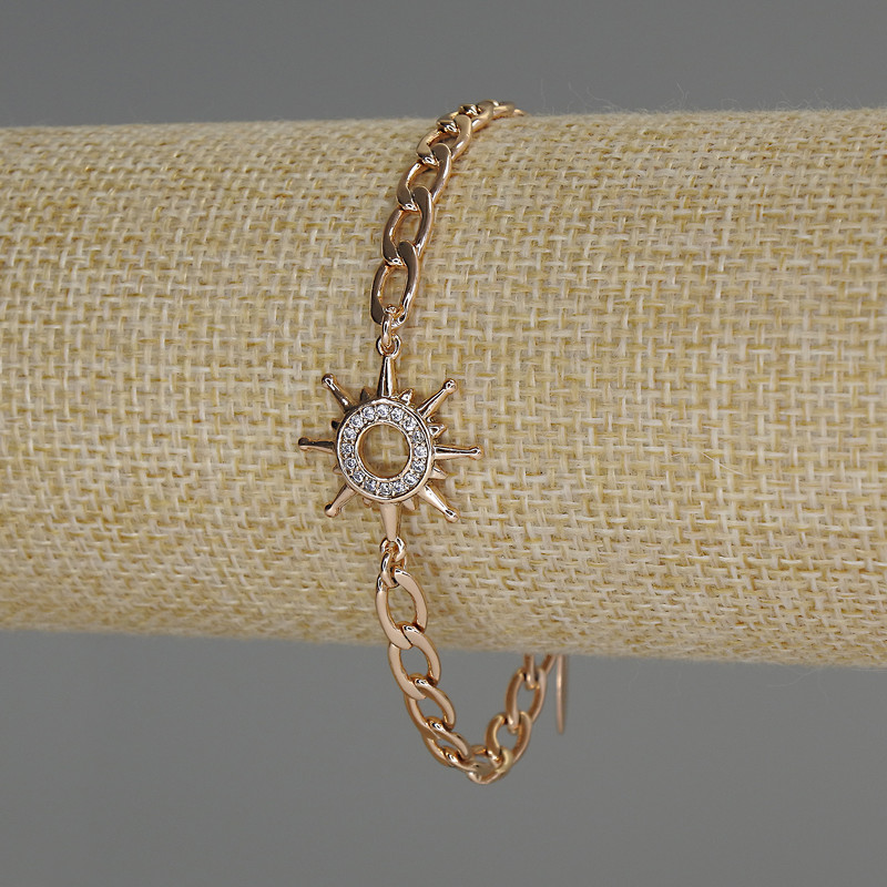 Xuping Bracelet 18K Gold Plated, diameter 5mm+/-, thickness 1.5mm+/-, length 17-21cm with Extension Chain