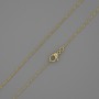 Xuping Chain, 18K Gold Plating, thickness 0.5mm+/-, length 44cm+