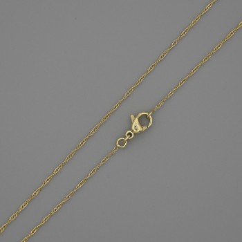 Xuping Chain, 18K Gold Plating, thickness 0.5mm+/-, length 56cm+