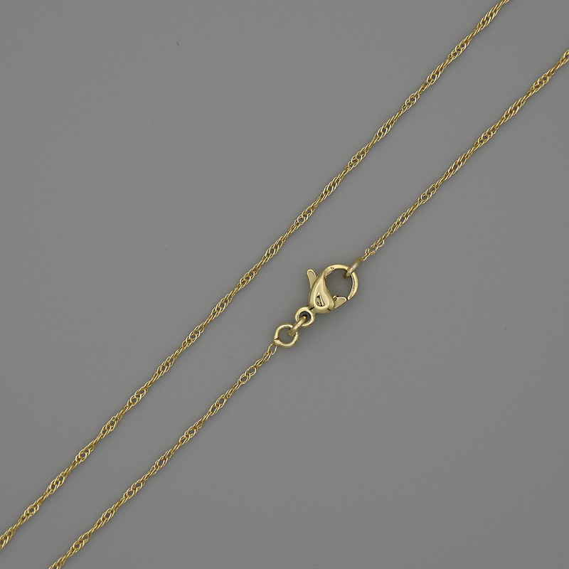 Xuping Chain, 18K Gold Plating, thickness 0.5mm+/-, length 56cm+