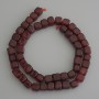 Beads Tourmaline Cube 7x7mm+- on thread, length 37cm+