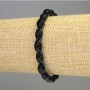 Bracelet Agate Grain, diameter 12x8mm+-, length 18cm stretch