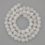 White Quartz Faceted Cube Beads 6.5mm+- on a strand, length 39cm+