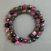 Tourmaline Faceted Cube Beads 9x9mm+- on a strand, length 37cm+
