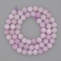 Kunzite Smooth Round Bead, diameter 6mm+ on a strand, length 38cm