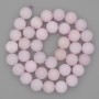 Kunzite Smooth Round Beads, diameter 10mm+, on a string, length 38cm