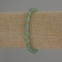 Jade Faceted Rice Bead Bracelet, diameter 8x6mm+/- with 3mm+/- seed beads, length 18cm stretch
