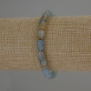 Blue Calcite Cylinder Bracelet, diameter 9x6mm+/-, length 18cm+/- stretch
