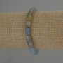 Blue Calcite Cylinder Bracelet, diameter 9x6mm+/-, length 18cm+/- stretch