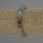 Blue Calcite Smooth Round Bead Bracelet, diameter 8mm+/-, length 18cm+/- stretch