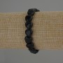 Clearance! Agate Natural Stone Heart Bracelet, diameter 10x10mm+/-, length 18cm stretch