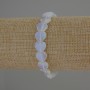 Moonstone Heart Bracelet, diameter 10x10mm+-, length 18cm stretch